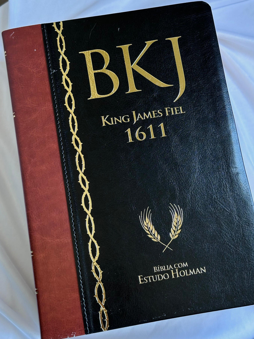 Bíblia King James 1611 Com Estudo Holman BKJ Preta e Marrom