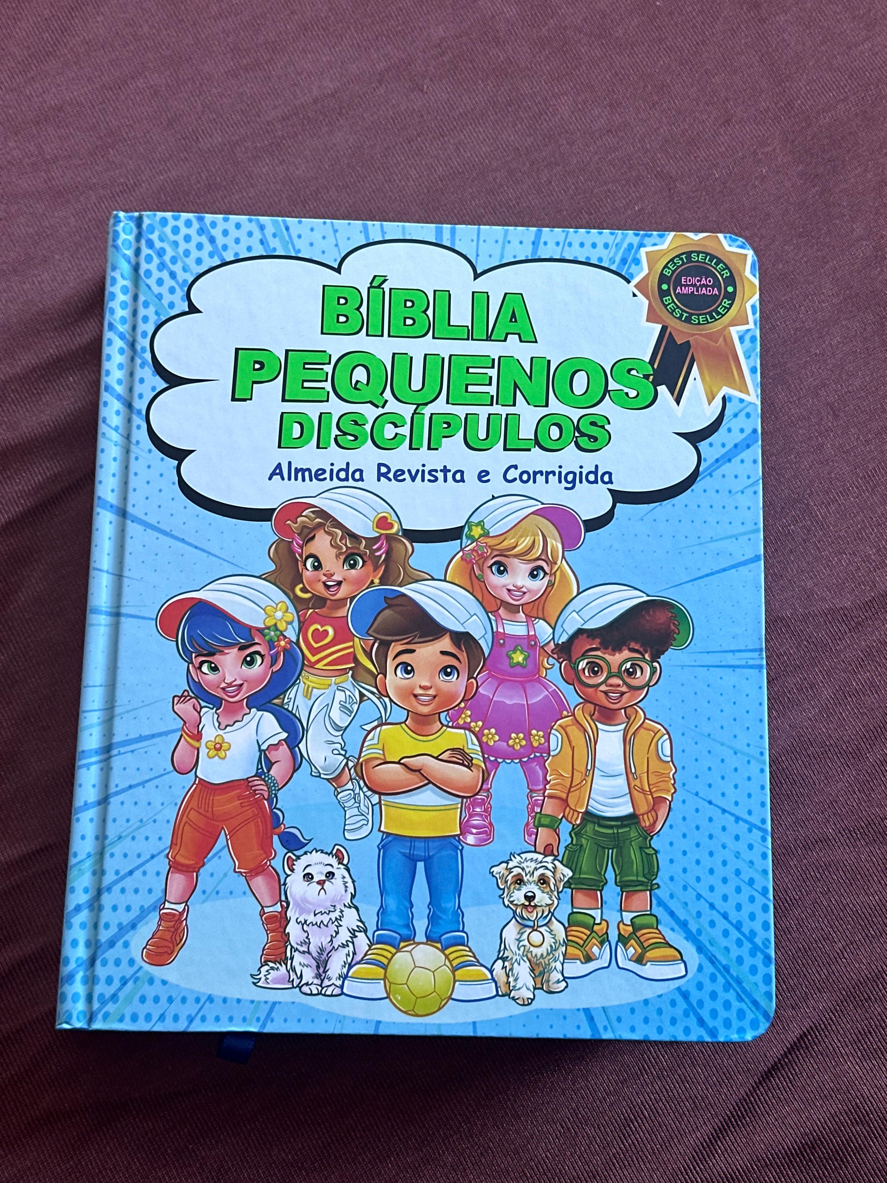 Bíblia Pequenos Discípulos | ARC | Letra Grande | Capa Dura Azul | Edição Ampliada