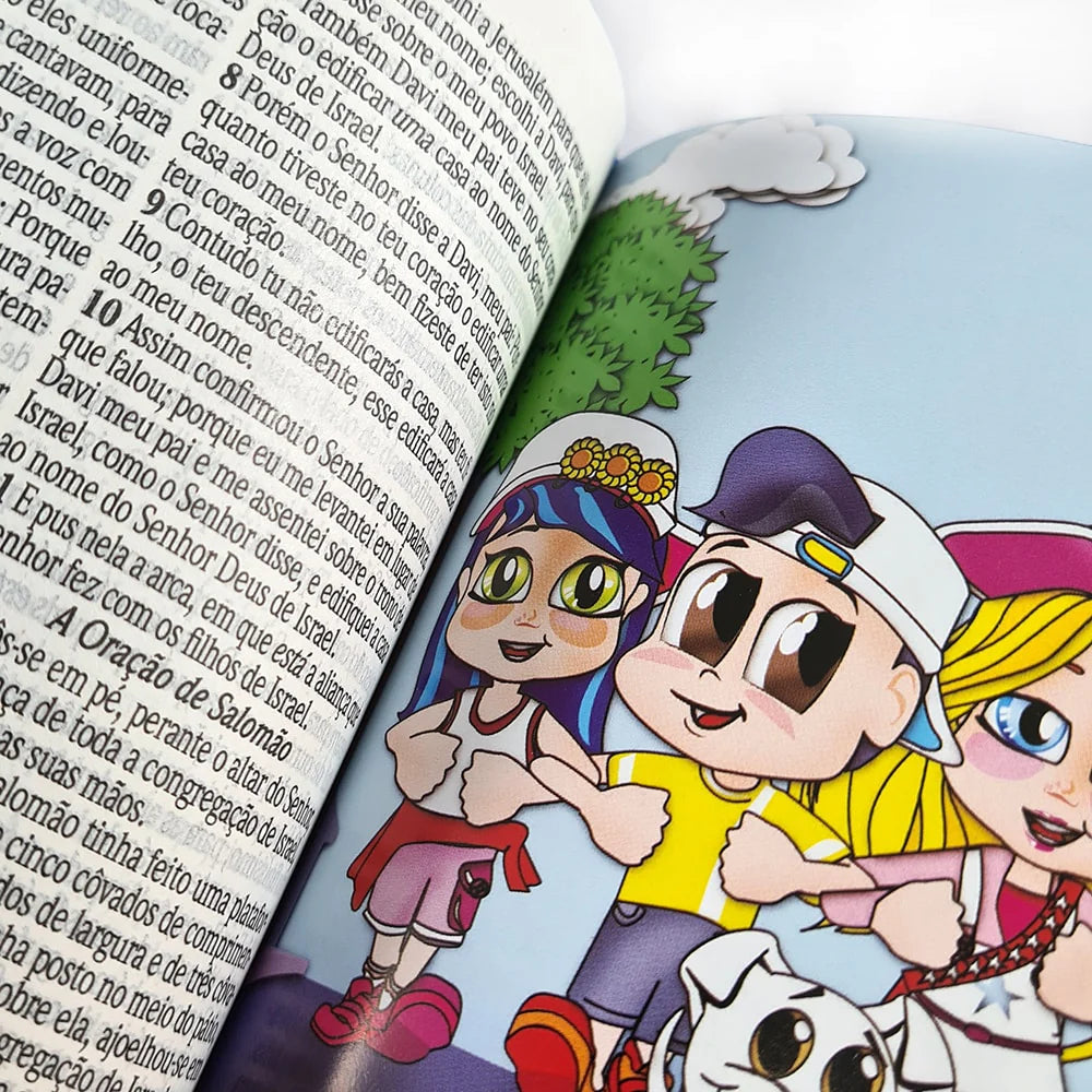 Bíblia Pequenos Discípulos | ARC | Letra grande | Capa Dura Feminina