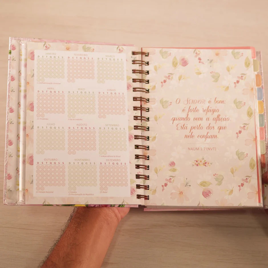 Planner Meu Plano com Deus | Abundância | Capa Dura Espiral