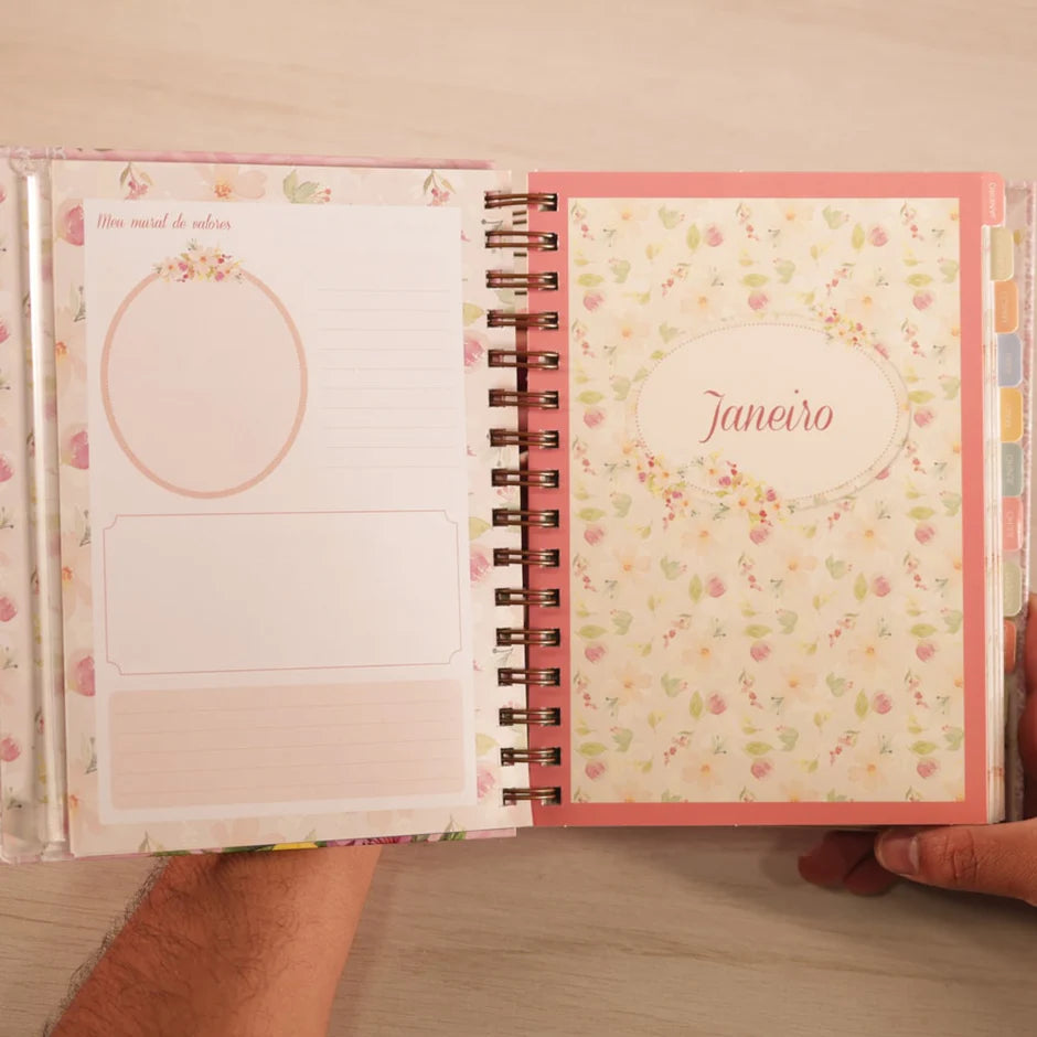 Planner Meu Plano com Deus | Abundância | Capa Dura Espiral
