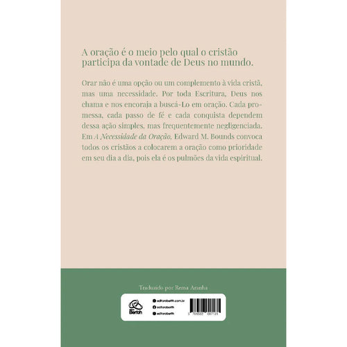 A Necessidade da Oração | Edward M. Bounds